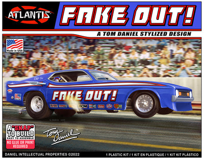 Atlantis Tom Daniel Fake Out Funny Car 1:32 Scale SNAP Model Kit