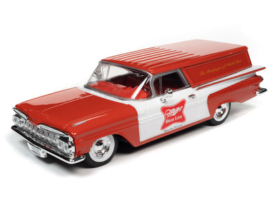 Auto World 1959 Chevrolet El Camino Sedan Delivery Truck Miller High Life 1:24 Scale Diecast