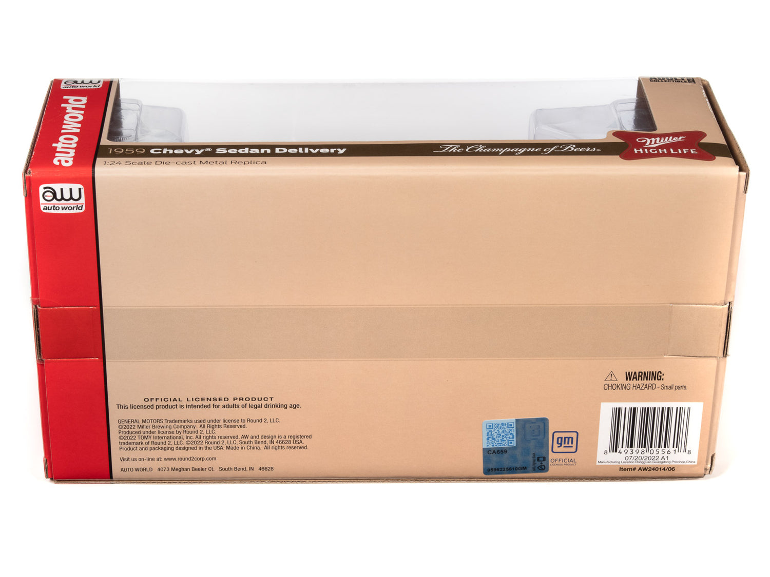 Auto World 1959 Chevrolet El Camino Sedan Delivery Truck Miller High Life 1:24 Scale Diecast