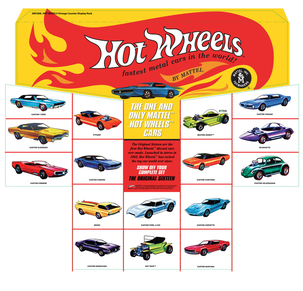 Hot Wheel Counter Display Rack for 1:64 Diecast (CARS NOT INCLUDED)