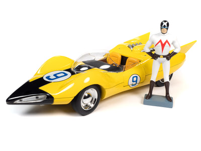 Auto World Speed Racer Shooting Star with Racer X Figure 1:18 Scale Diecast
