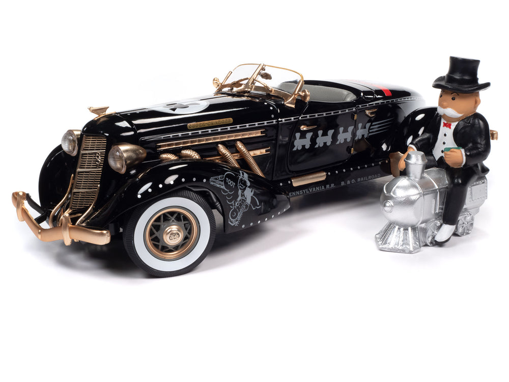 Auto World Monopoly 1935 Auburn 851 Speedster Monopoly 1:18 Scale Diecast (118 SALE)