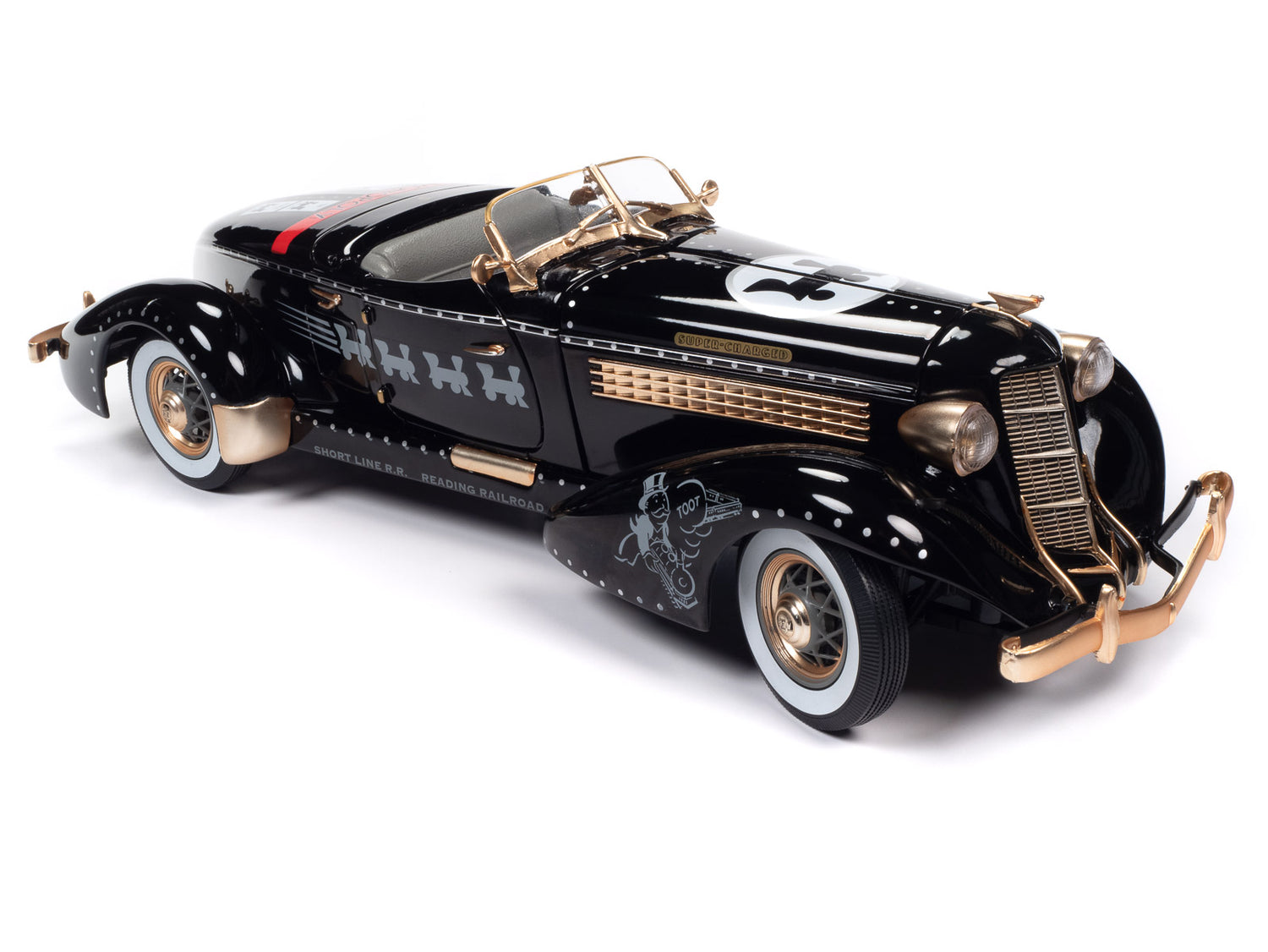 Auto World Monopoly 1935 Auburn 851 Speedster Monopoly 1:18 Scale Diecast (118 SALE)