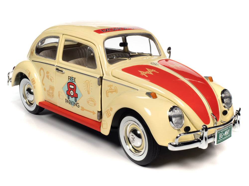 Auto World 1963 Volkswagen Beetle Monopoly Free Parking 1:18 Scale Diecast (118 SALE)