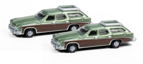 Classic Metal Works 1974 Buick Estate Wagon (Leaf Green) (2-Pack) 1:160 N Scale