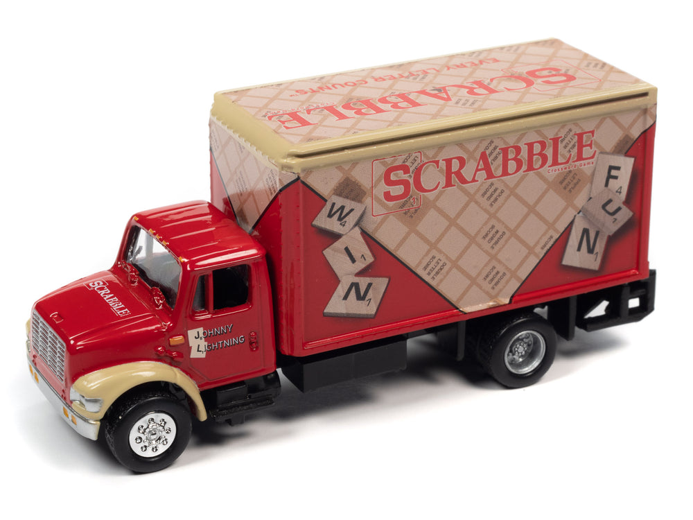 Johnny Lightning Scrabble 1999 International Cargo Truck 1:64 Scale Diecast