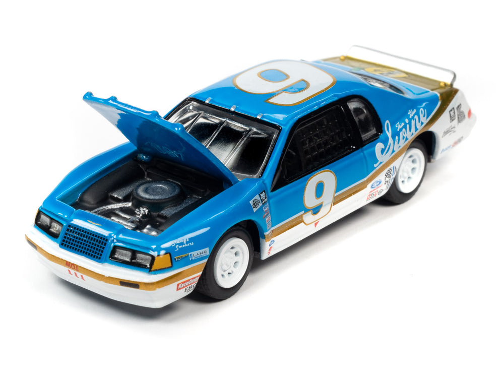 Johnny Lightning Street Freaks 1986 Ford Thunderbird Stock Car (24hrs of LeMons) (Bright Blue w/White & Gold Stripes) 1:64 Scale Diecast