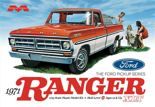 Moebius 1971 Ford Ranger XLT Pickup 1:25 Scale Model Kit