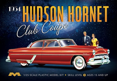 Moebius 1954 Hudson Hornet Coupe 1:25 Scale Model Kit