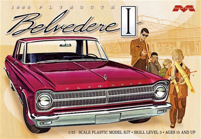 Moebius 1965 Plymouth Belvedere 1:25 Scale Model Kit