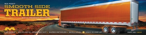 Moebius 53' Smoothside Trailer 1:25 Scale Model Kit
