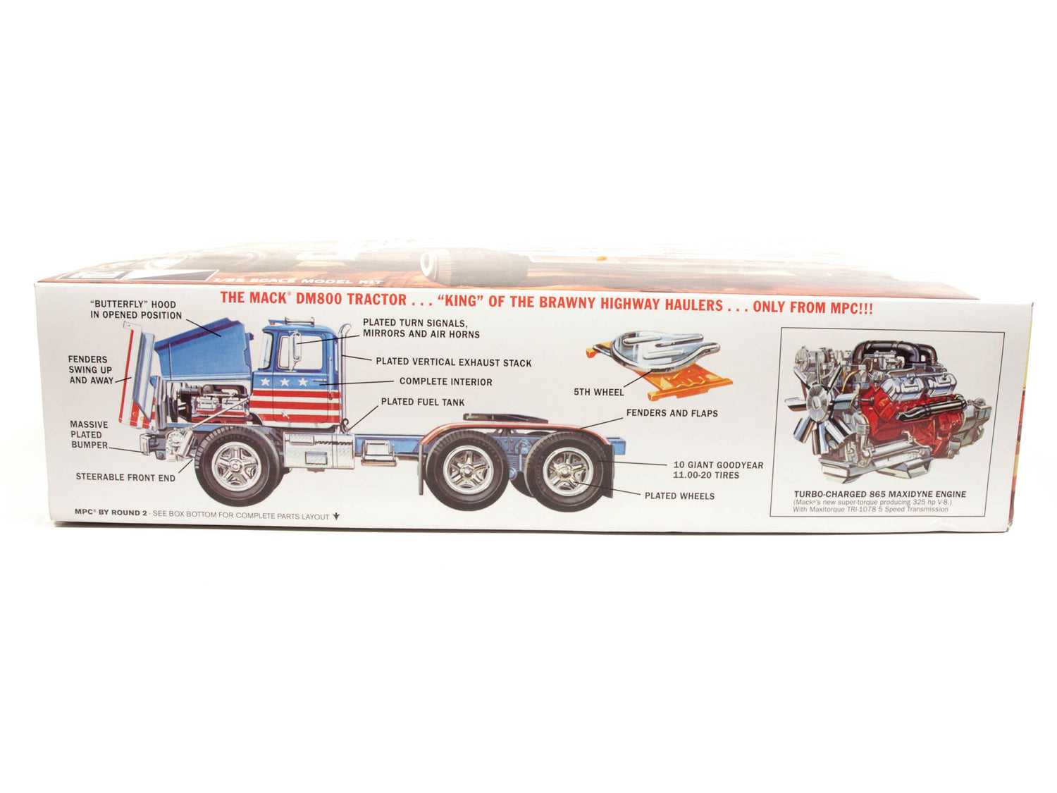 MPC Mack DM800 Semi Tractor 1:25 Scale Model Kit