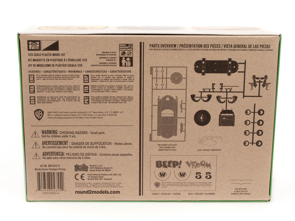 MPC Wacky Races - Compact Pussycat (SNAP) 1:32 Scale Model Kit