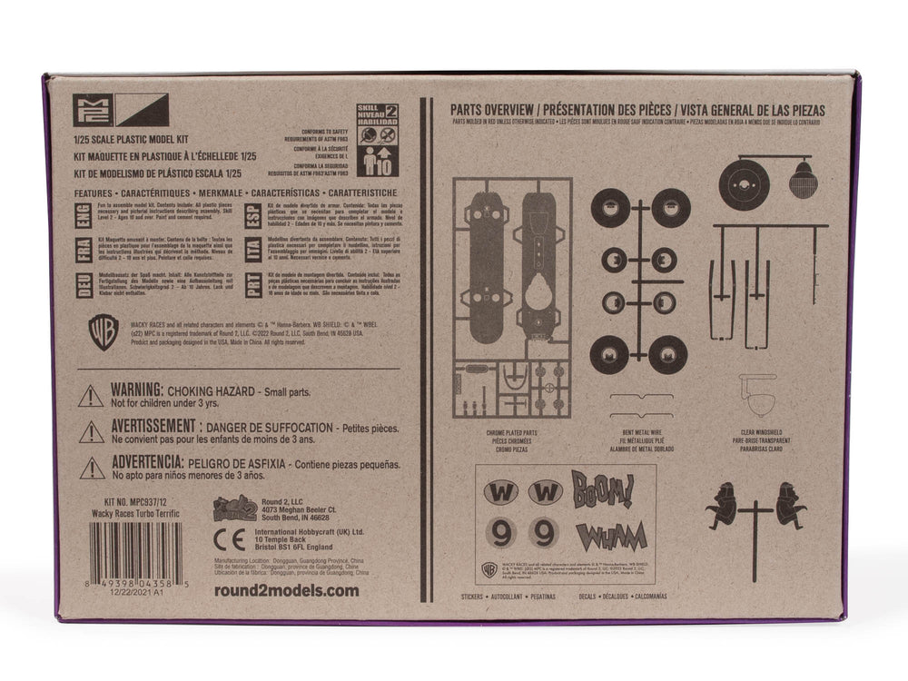 MPC Wacky Races - Turbo Terrific (SNAP) 1:32 Scale Model Kit