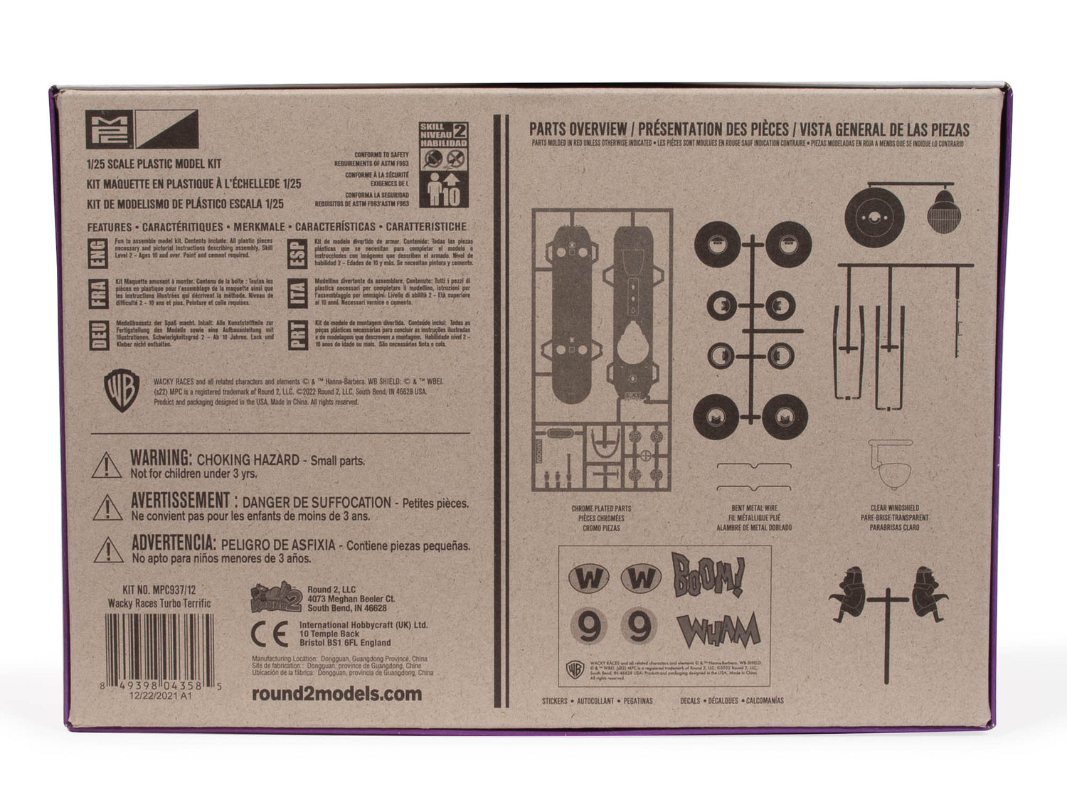 MPC Wacky Races - Turbo Terrific (SNAP) 1:32 Scale Model Kit