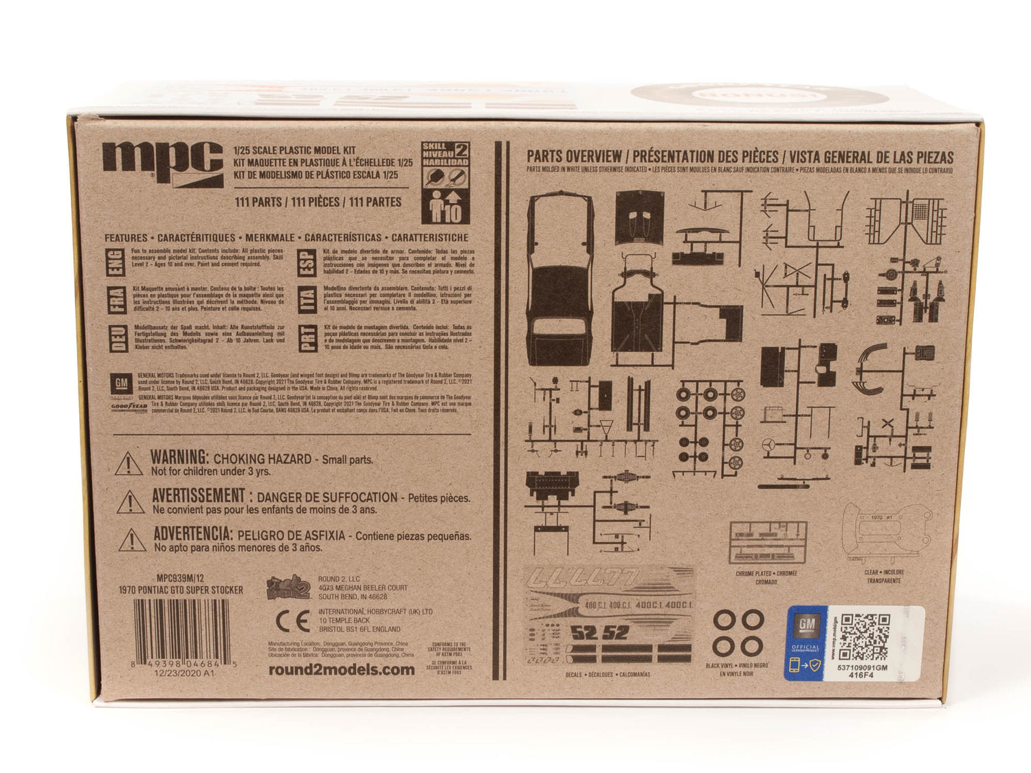 MPC 1970 Pontiac GTO Super Stocker 1:25 Scale Model Kit