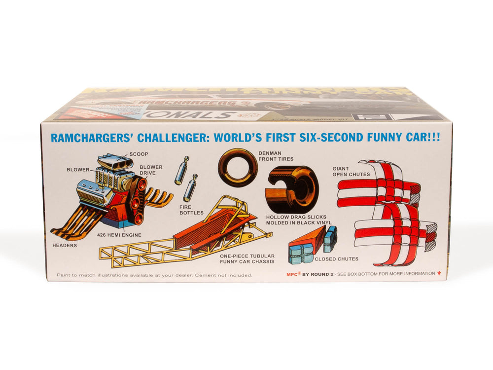 MPC Ramchargers Dodge Challenger Funny Car 1:25 Scale Model Kit
