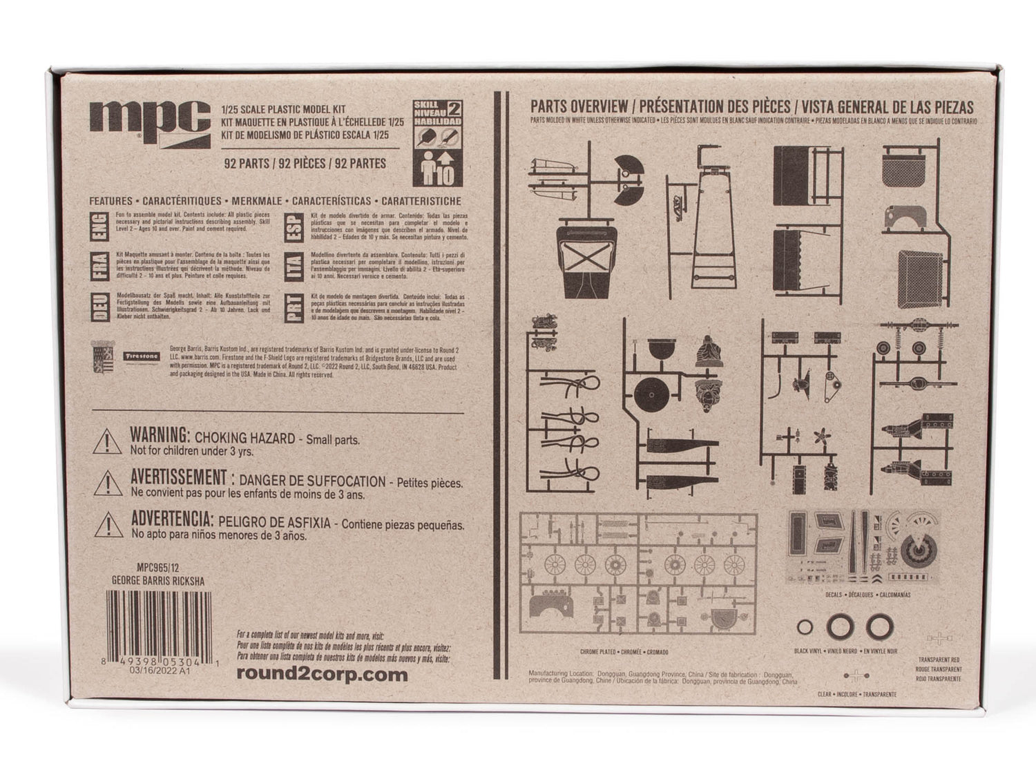 MPC George Barris Ricksha Show Rod 1:20 Scale Model Kit