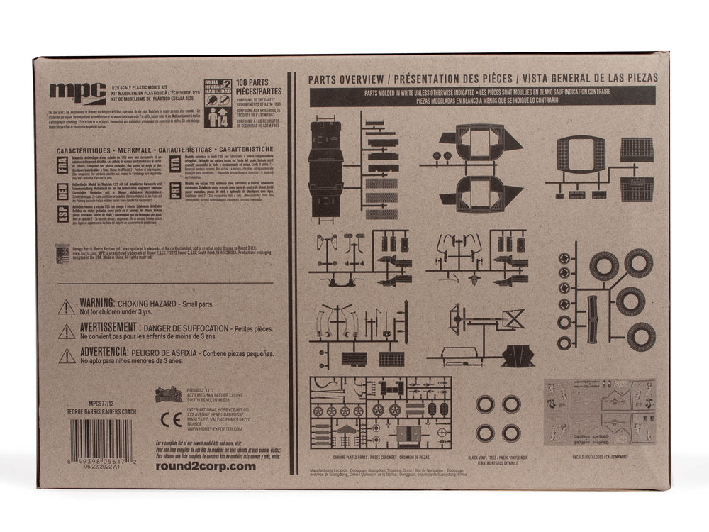 Raiders coach parts overview