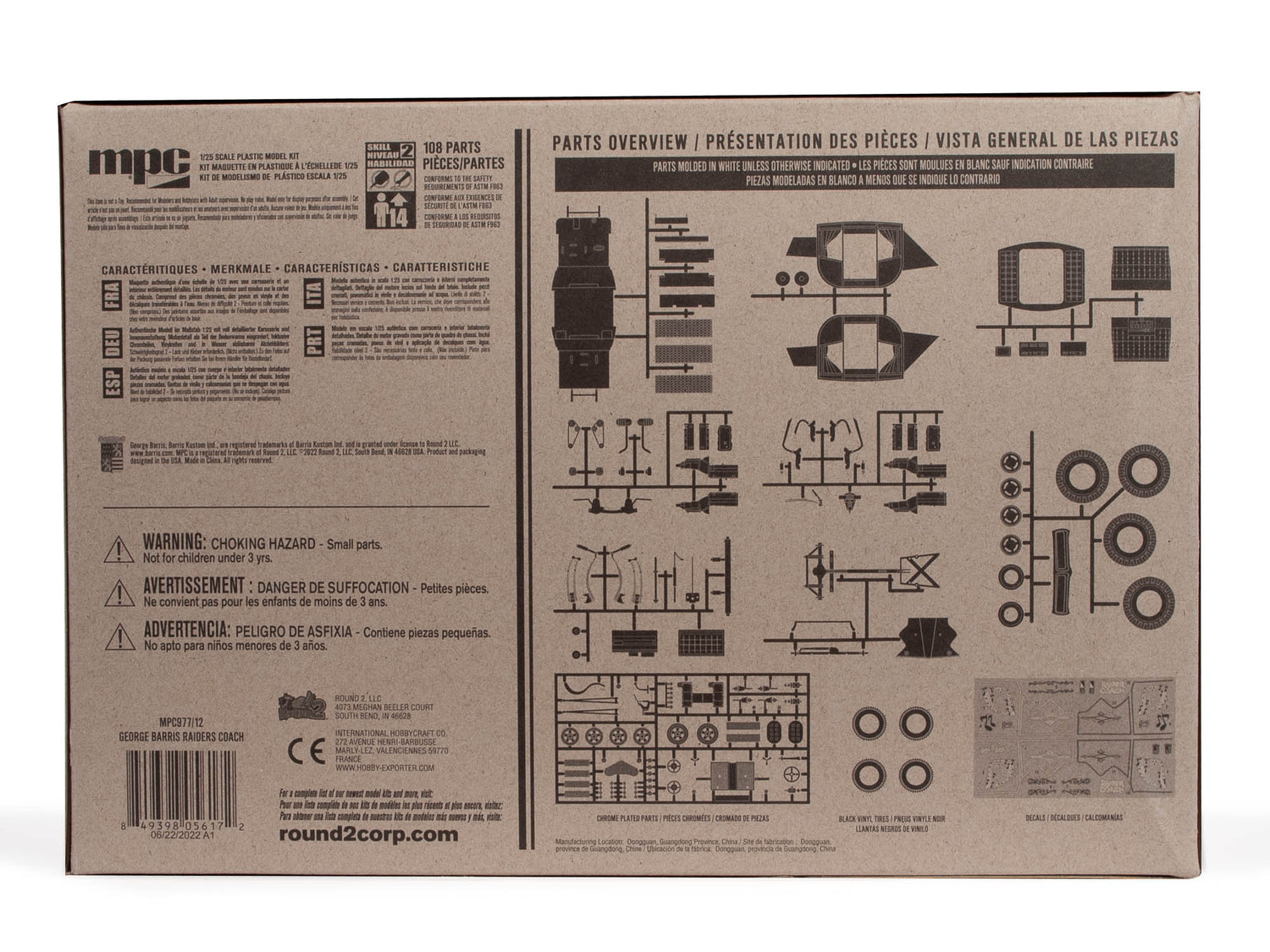 Raiders coach parts overview