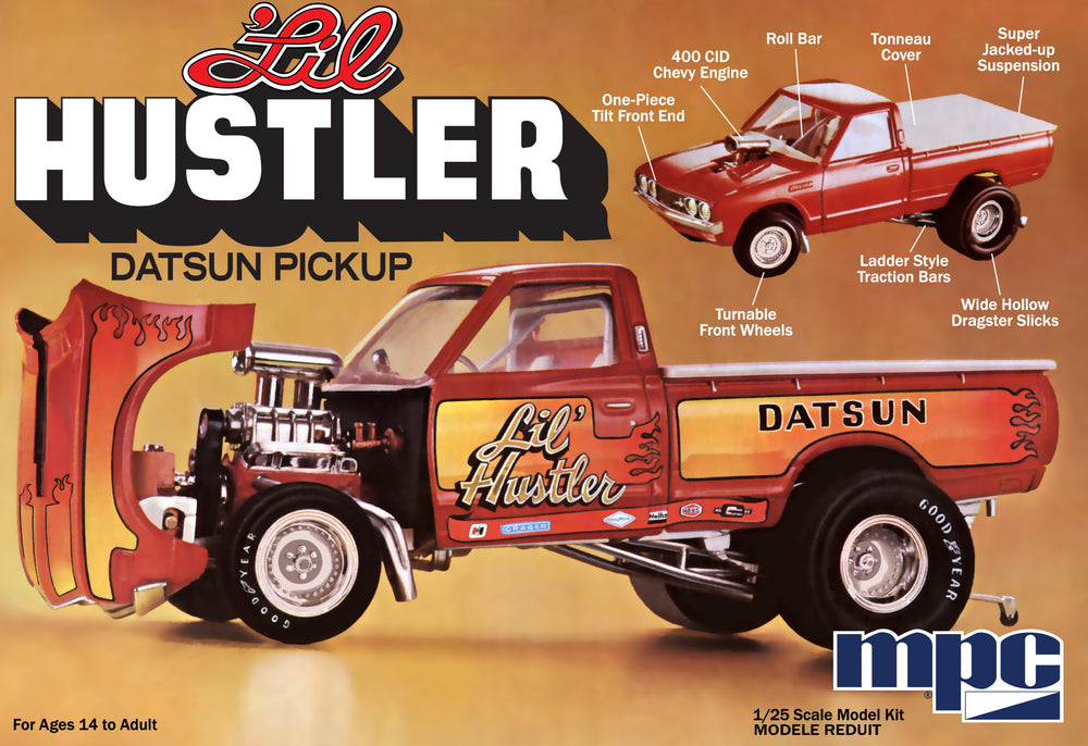 MPC 1975 Datsun Pickup "Li'l Hustler" 1:25 Scale Model Kit