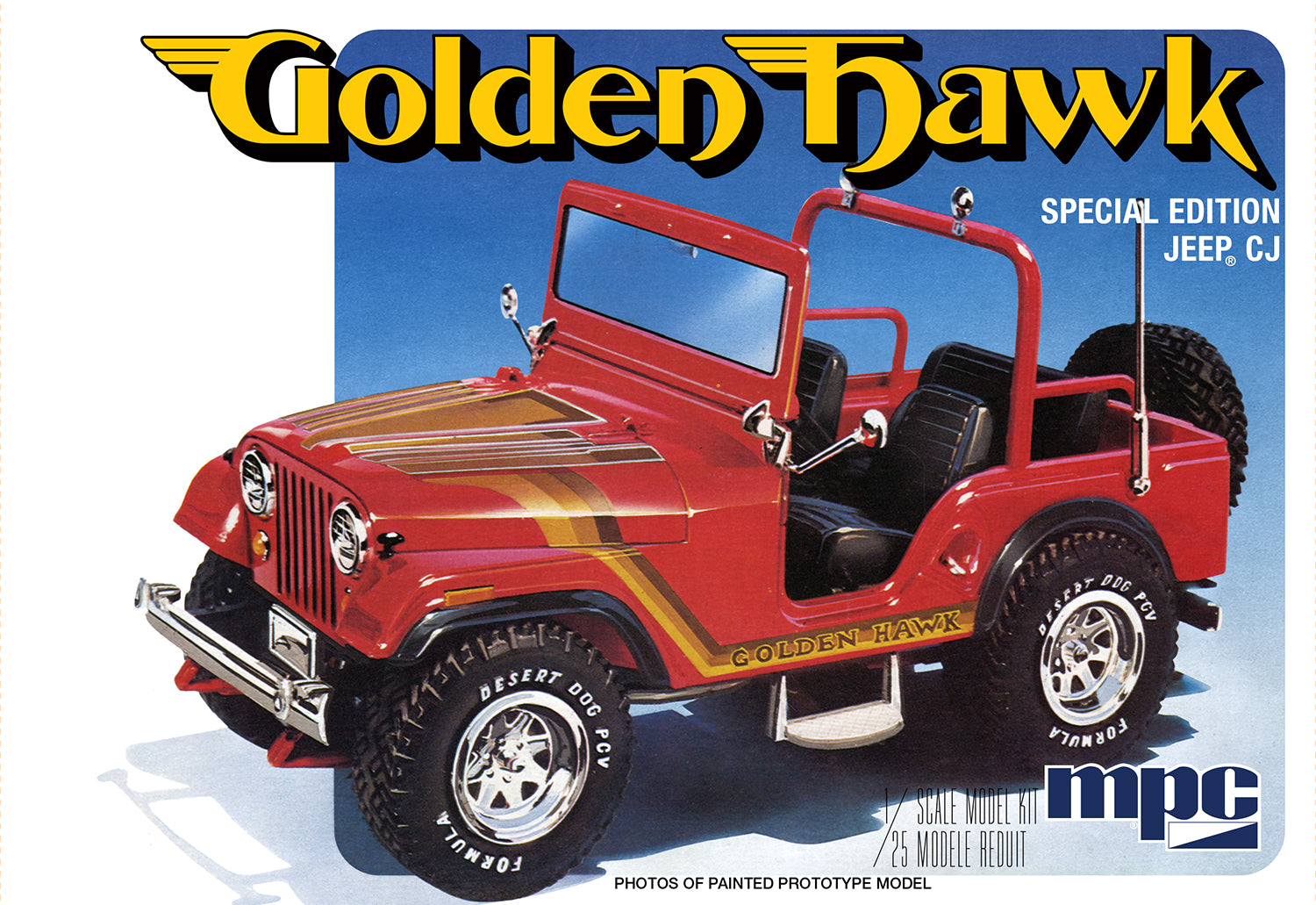 MPC 1981 Jeep CJ5 Golden Hawk 1:25 Scale Model Kit