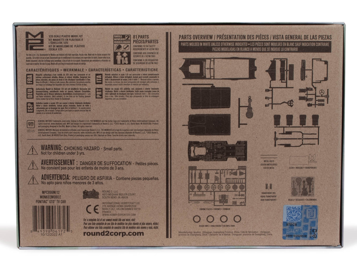 MPC Monkeemobile TV Car 1:25 Scale Model Kit