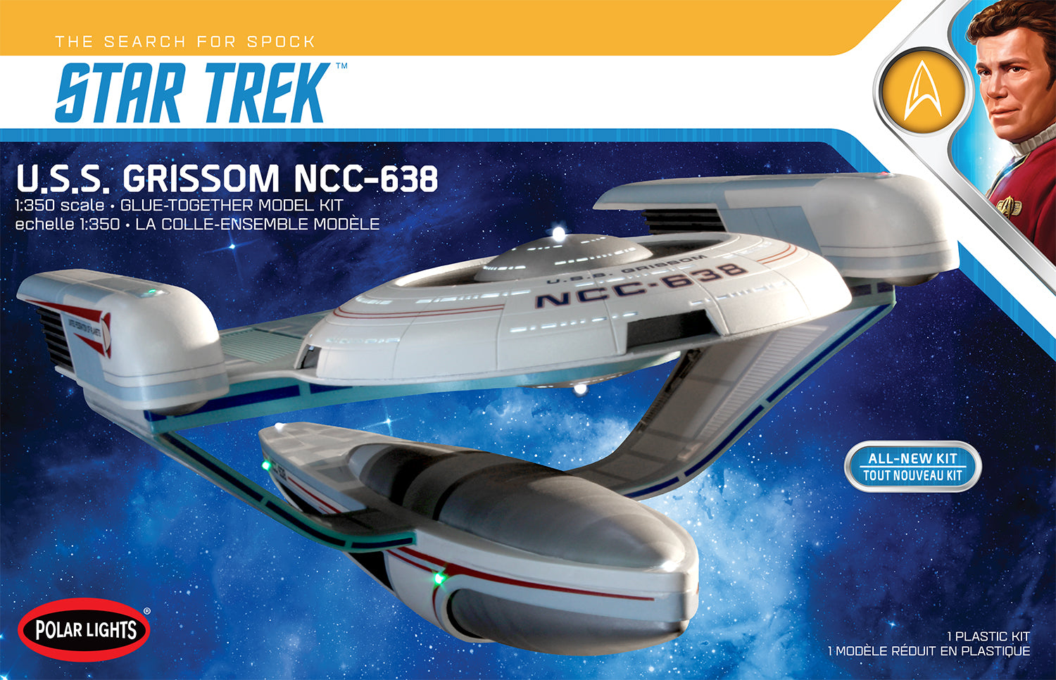 Polar Lights Star Trek U.S.S. Grissom 1:350 Scale Model Kit