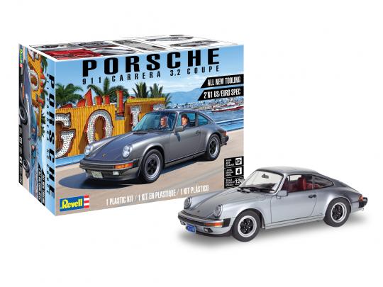Revell Porsche 911 Carrera 3.2 Coupe 1:24 Scale Model Kit - Auto World Store
