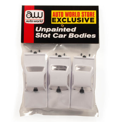Auto World 4Gear '70 Duster, (2) '70 Cuda HO Scale Unpainted Bodies (3-pack)