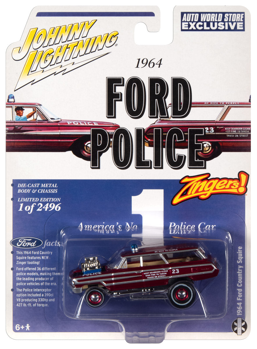 Johnny Lightning Street Freaks Zinger 1964 Ford Country Squire (Auto World Store Exclusive) 1:64 Diecast