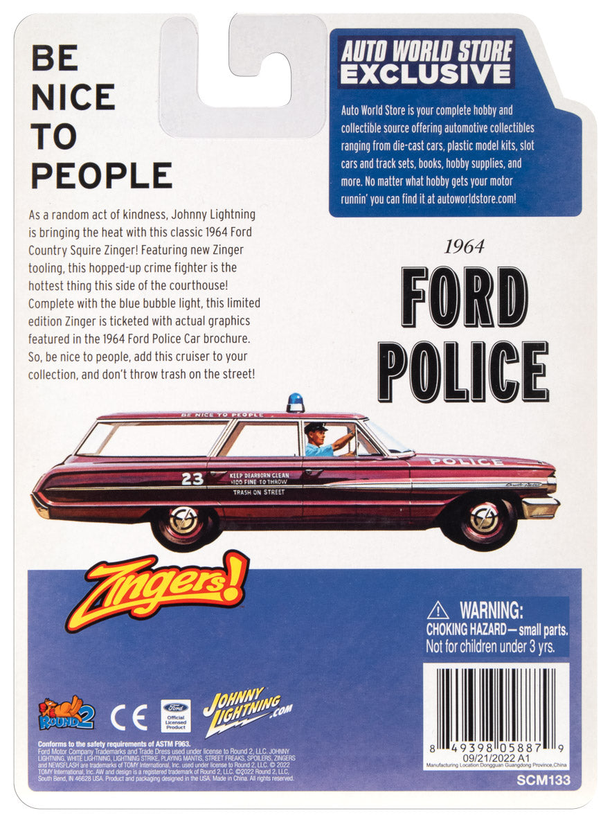 Johnny Lightning Street Freaks Zinger 1964 Ford Country Squire (Auto World Store Exclusive) 1:64 Diecast