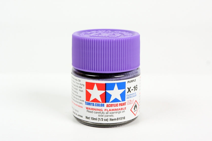 Tamiya Acrylic Mini X16, Purple 10ml Bottle