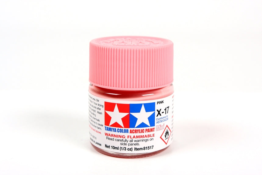 Tamiya Acrylic Mini X17, Pink 10ml Bottle