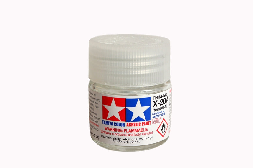Tamiya Acrylic Mini X20A Thinner 10ml Bottle