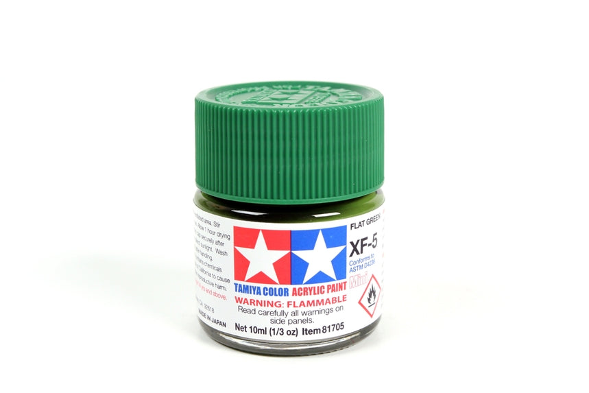 Tamiya Acrylic Mini XF5, Flat Green 10ml Bottle