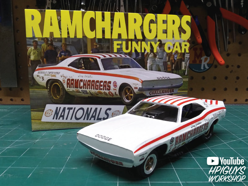 MPC Ramchargers Dodge Challenger Funny Car 1:25 Scale Model Kit