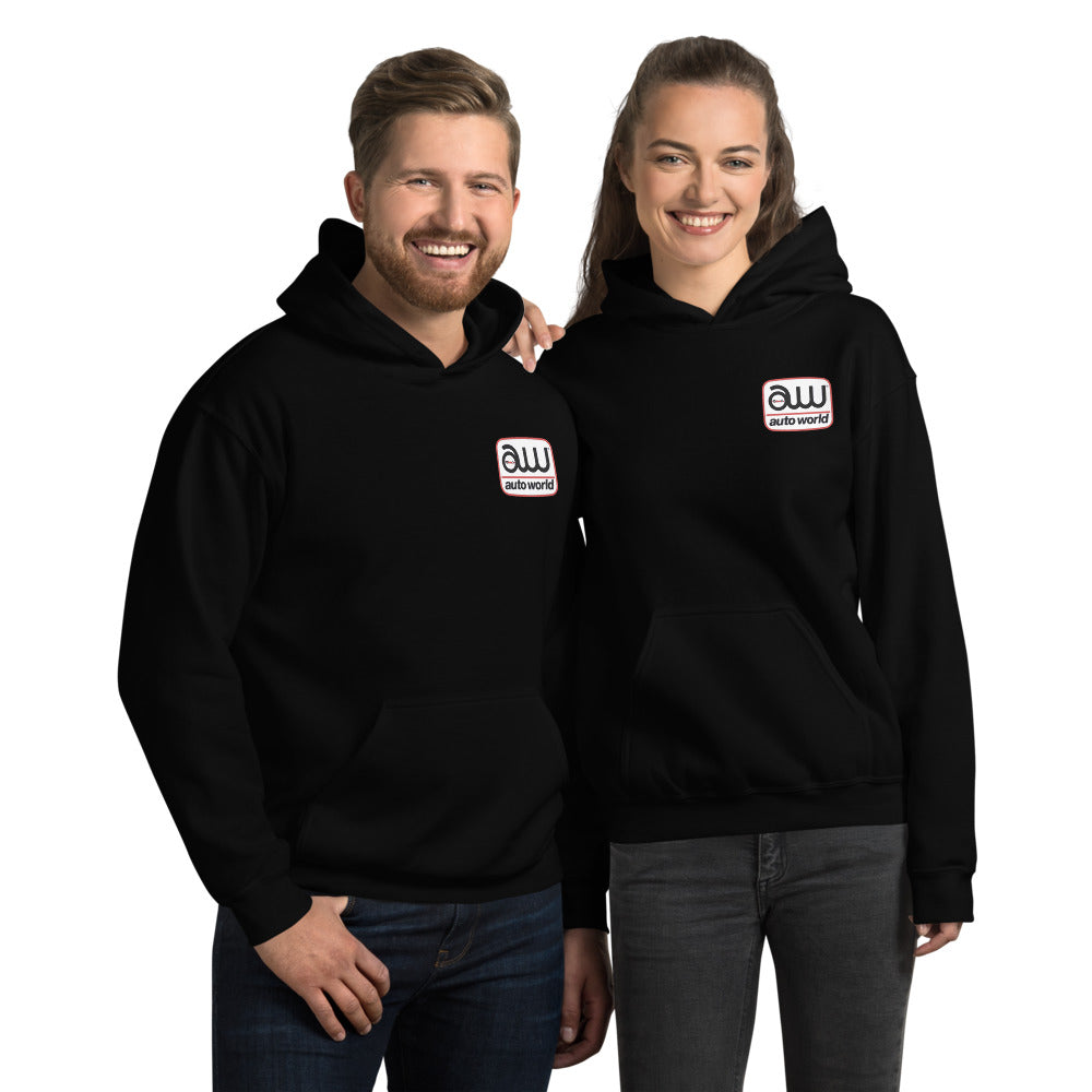 Auto World (Front and Back) Logo Hoodie