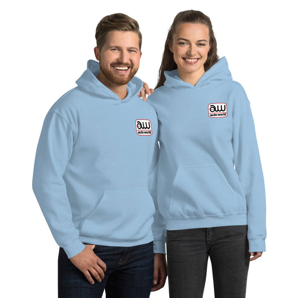 Auto World (Front and Back) Logo Hoodie