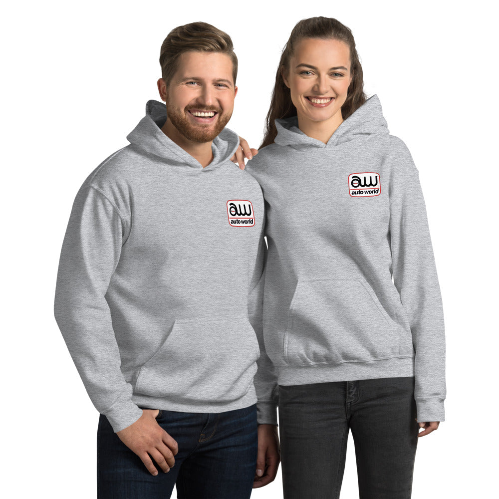Auto World (Front and Back) Logo Hoodie