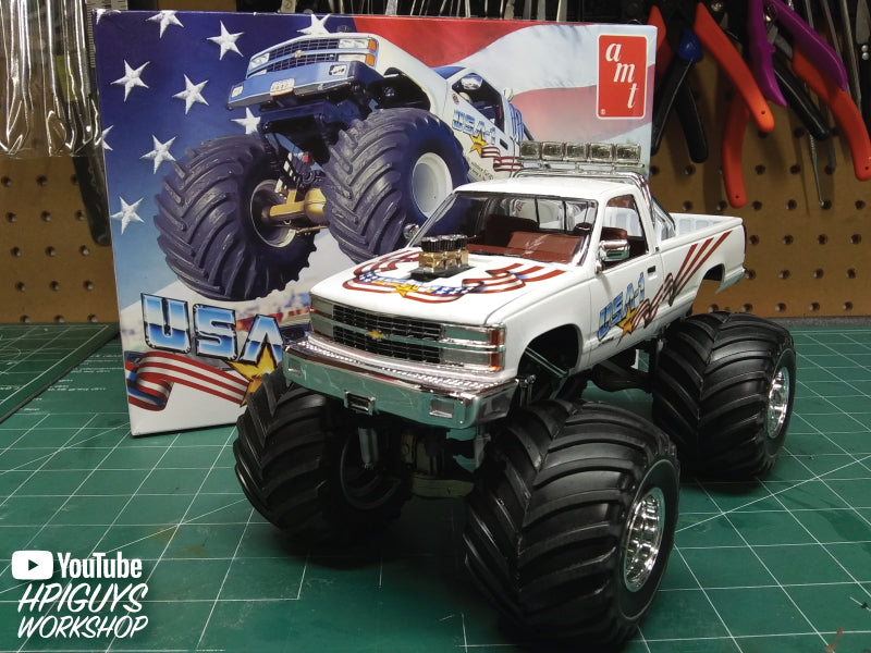 AMT USA-1 Chevy Silverado Monster Truck 1:25 Scale Model Kit