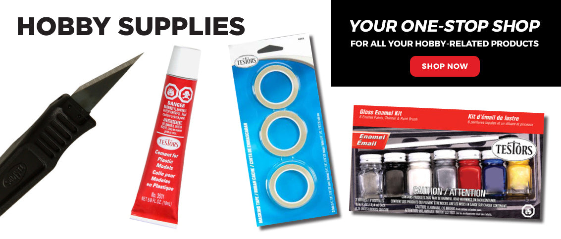 craft knife, plastic model paint and hobby supplies