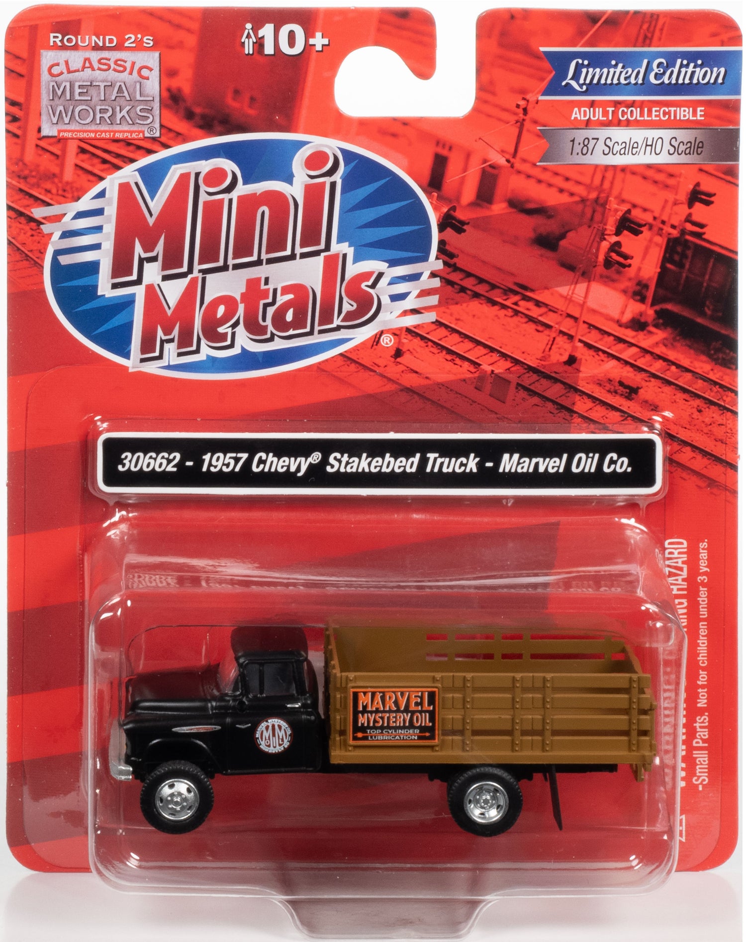 Classic Metal Works 1957 Chevy Stakebed Truck (Marvel Oil Co) 1:87 HO Scale