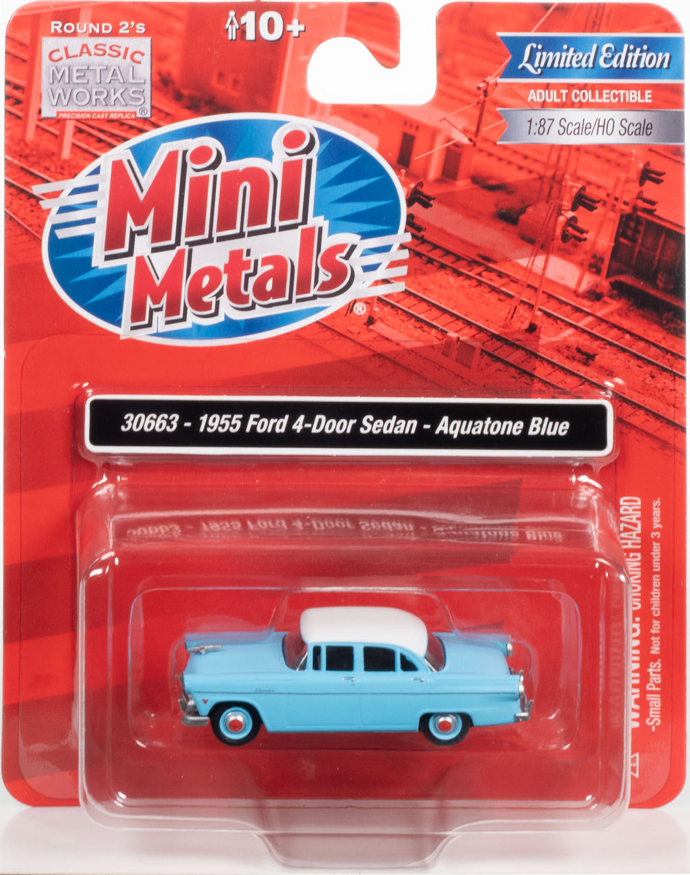 Classic Metal Works 1955 Ford 4-Door Sedan (Aquatone Blue) 1:87 HO Scale