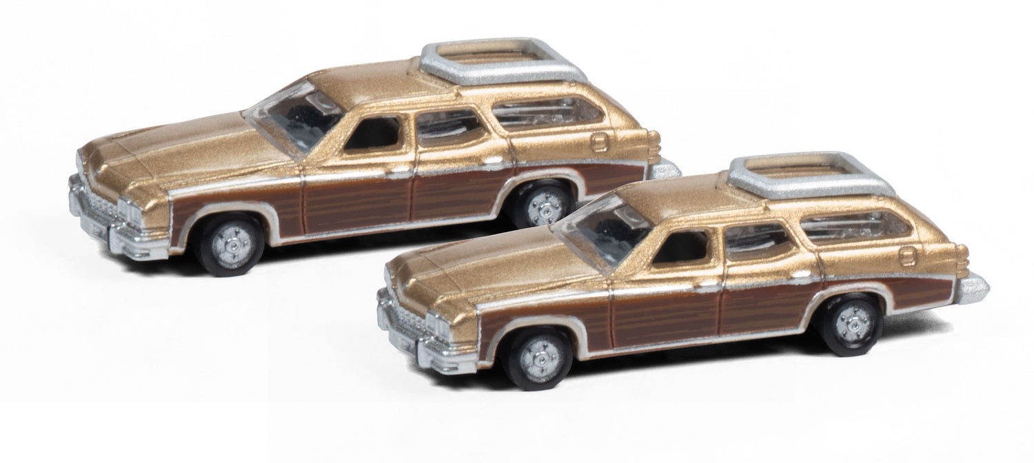 Classic Metal Works 1974 Buick Estate Wagon (Gold Mist) (2-Pack) 1:160 N Scale