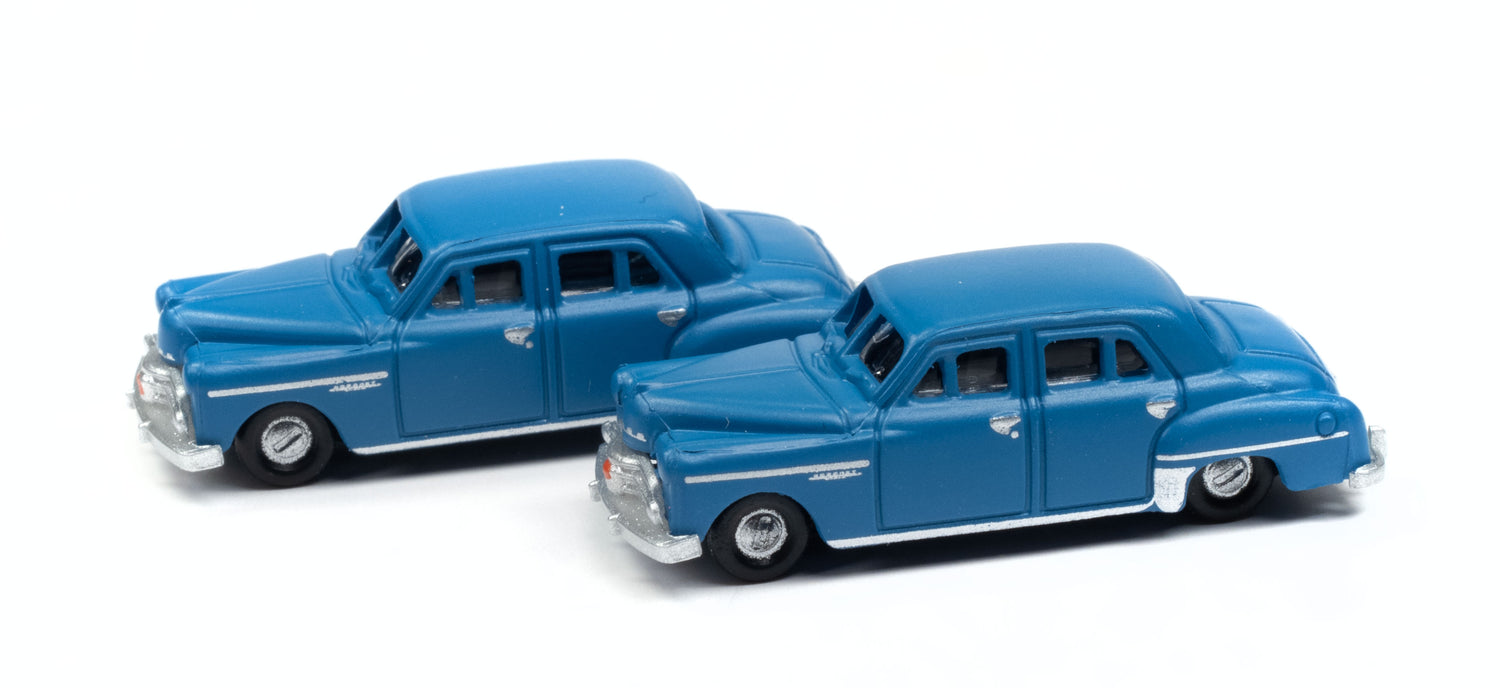 Classic Metal Works 1950 Dodge Coronet 2-Pack (La Plata Blue) 1:160 N Scale