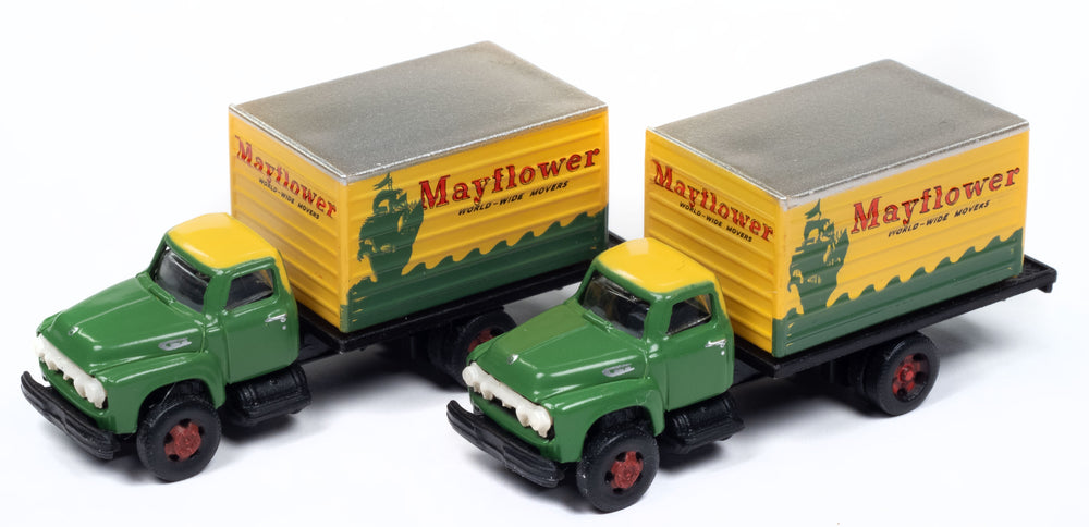 Classic Metal Works 1954 Ford Box Truck 2-Pack (Mayflower) 1:160 N Scale