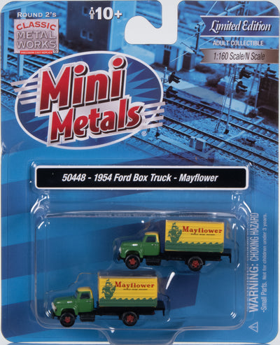 Classic Metal Works 1954 Ford Box Truck 2-Pack (Mayflower) 1:160 N Scale