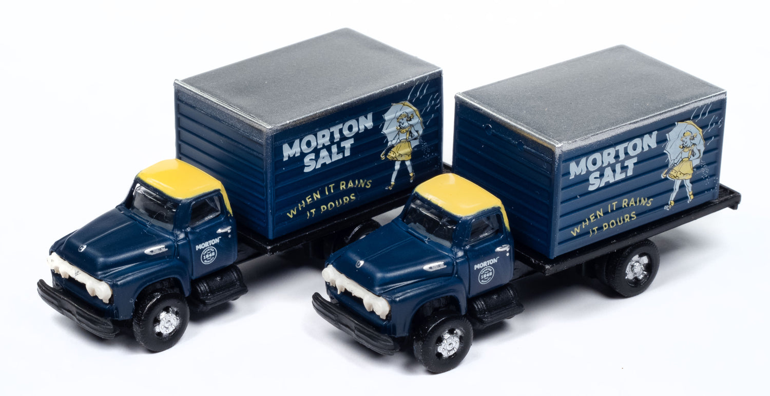 Classic Metal Works 1954 Ford Box Truck 2-Pack (Morton Salt) 1:160 N Scale