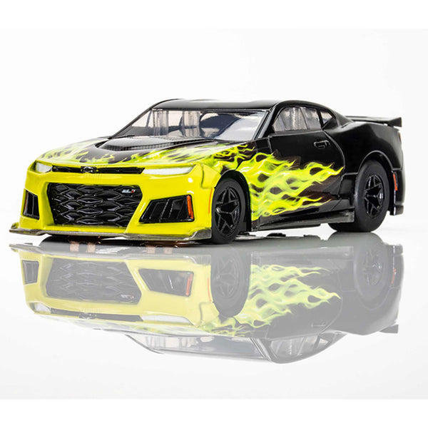 AFX Camaro ZL1 2021 Wildfire Black/Lime HO Scale Slot Car | Auto